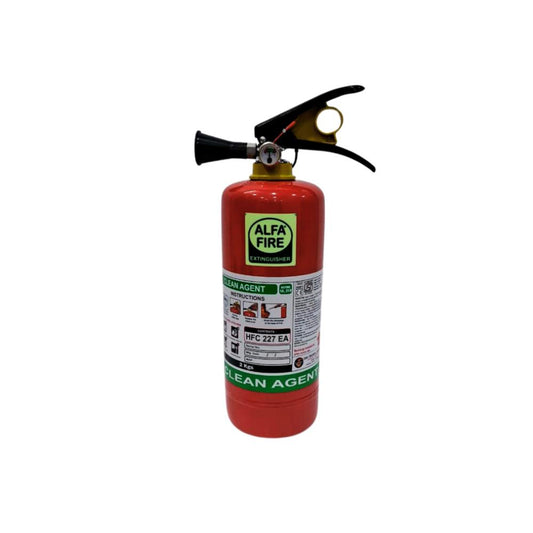 Alfa Fire Clean Agent Fire Extinguisher – Refillable – 5-Year Expiry – ISI Marked – Premium Mild Steel Body – Available in 2kg & 4kg | Office, Lab, Server Room Safety