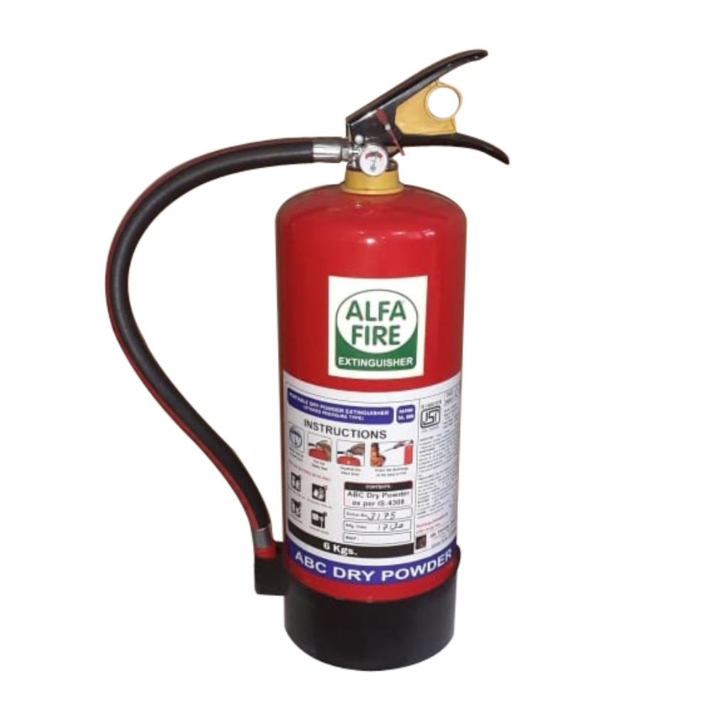 Alfa Fire ABC Dry Powder Fire Extinguisher – MAP 90% – ISI Marked – BIS Approved – Class A B C Fire Safety – Available in 1kg to 9kg | Industrial, Office & Vehicle Use