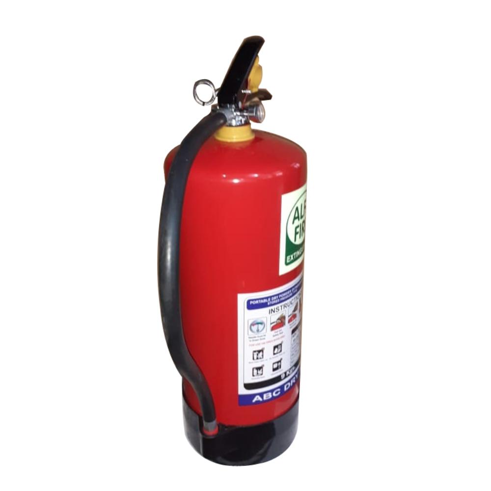 Alfa Fire ABC Dry Powder Fire Extinguisher – MAP 90% – ISI Marked – BIS Approved – Class A B C Fire Safety – Available in 1kg to 9kg | Industrial, Office & Vehicle Use