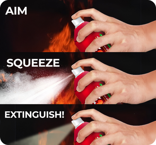 Portable 500ml Mechanical Foam Fire Extinguisher - Ready Safety for Kitchen, Car & Travel