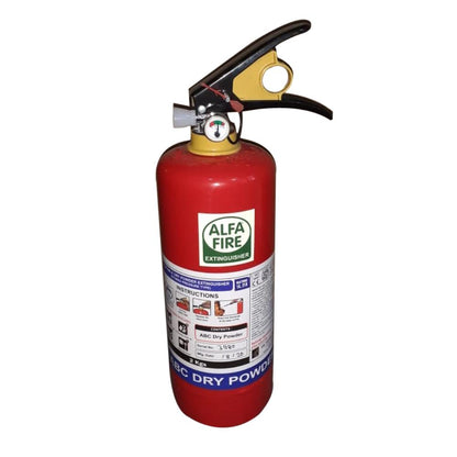 Alfa Fire ABC Dry Powder Fire Extinguisher – MAP 50% – ISI Marked – BIS Approved – Class A B C Fire Safety – Available in 1kg to 9kg | Home, Office, Car & Industrial Use