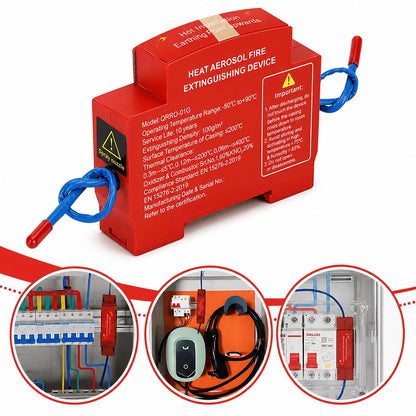 Automatic Aerosol Fire Suppression Device | Heat Activated Fire Extinguisher for Electrical Panels, Server Racks & Battery Cabinets
