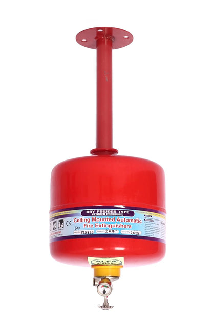 Alfa Fire Modular Ceiling-Mounted Fire Extinguisher – MAP 50 – Refillable | Available in 2Kg, 5Kg & 10Kg | Class ABC & Electrical Fire | ISO Certified