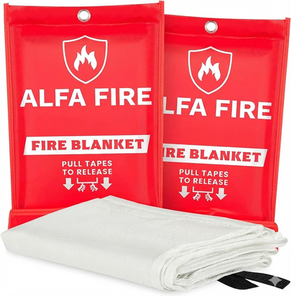 Fire Blanket - Reusable, Flame-Resistant Emergency Safety Blanket