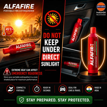Portable 500ml Mechanical Foam Fire Extinguisher - Ready Safety for Kitchen, Car & Travel