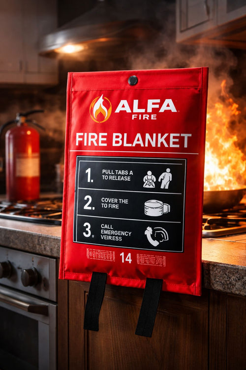 Fire Blanket - Reusable, Flame-Resistant Emergency Safety Blanket